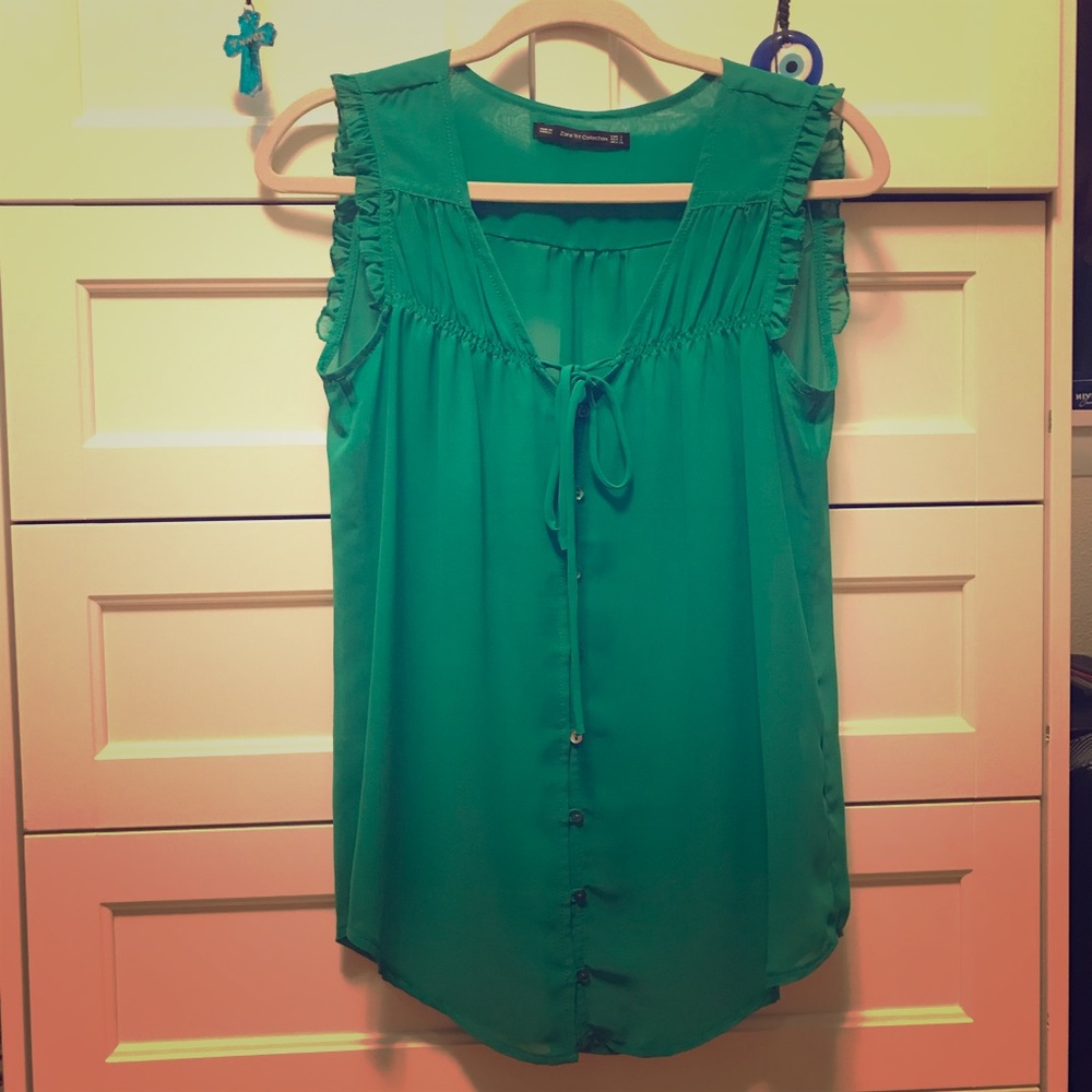Zara TRF Sleeveless Blouse
